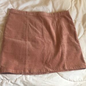 Forever 21 Pink Corduroy Skirt